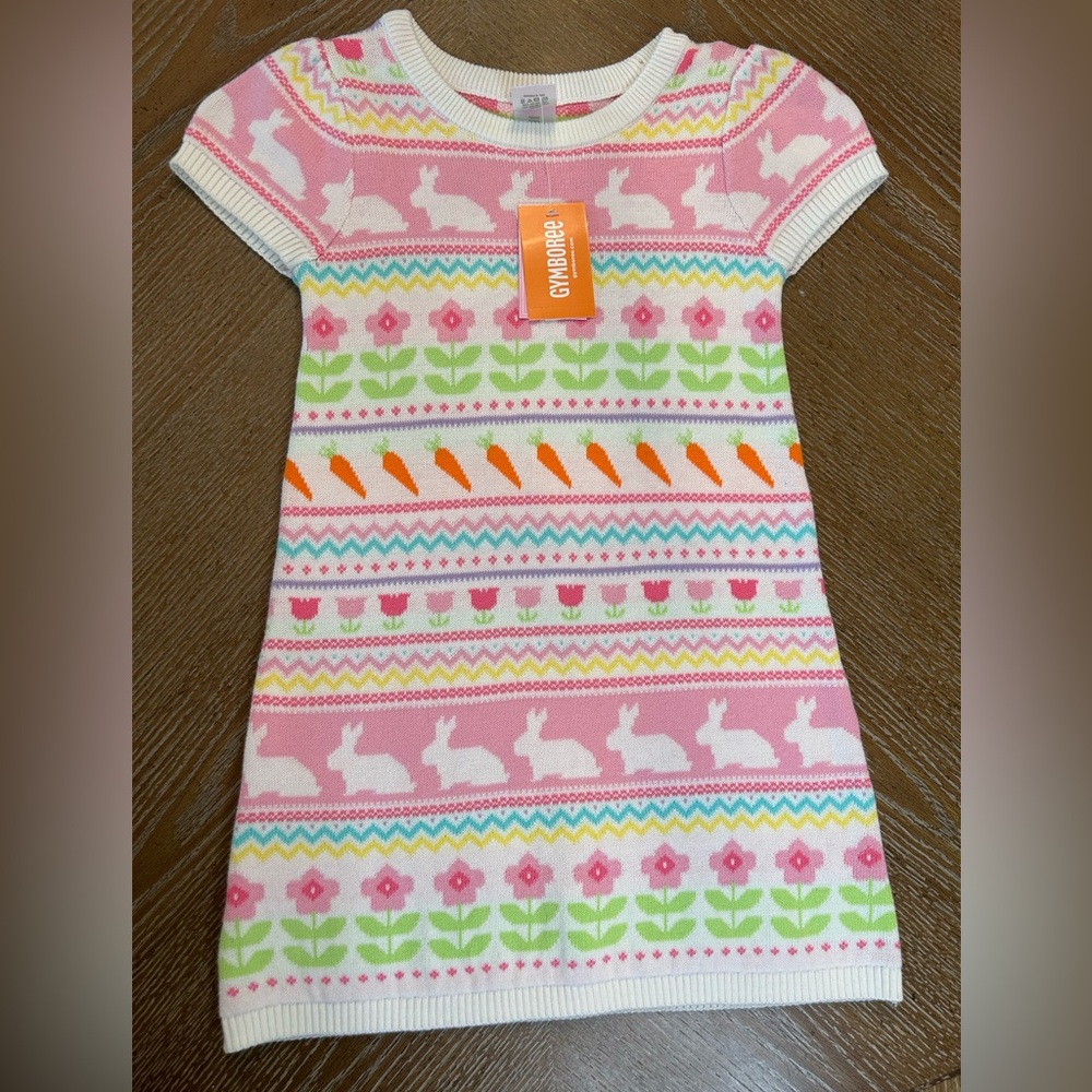 Gymboree Easter sweater dress 4t